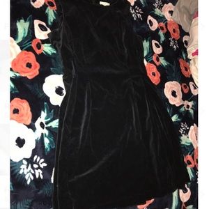 All black velvet Dress